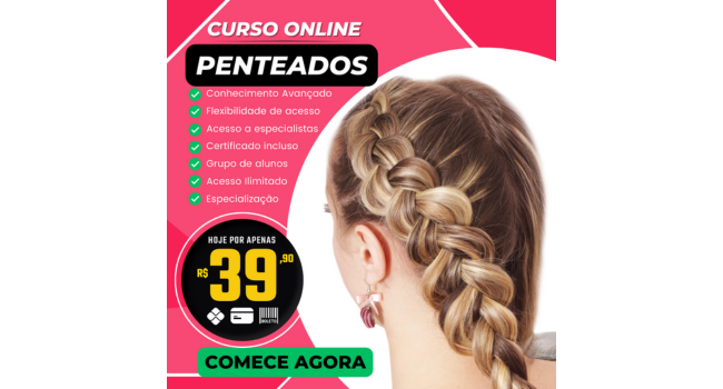 Curso de Penteados Online - Especialização para Cabeleireira