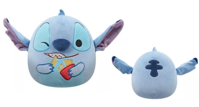 Pelúcia Squishmallows Stitch com batatas fritas - 20 cm