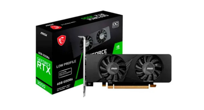 Placa De Vídeo Msi Geforce Rtx 3050 Low Profile 6gb Gddr6