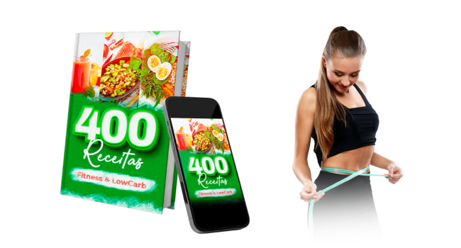 E-book 400 Receitas Fitness & Lowcarb: Sabor e Saúde na Sua Cozinha
